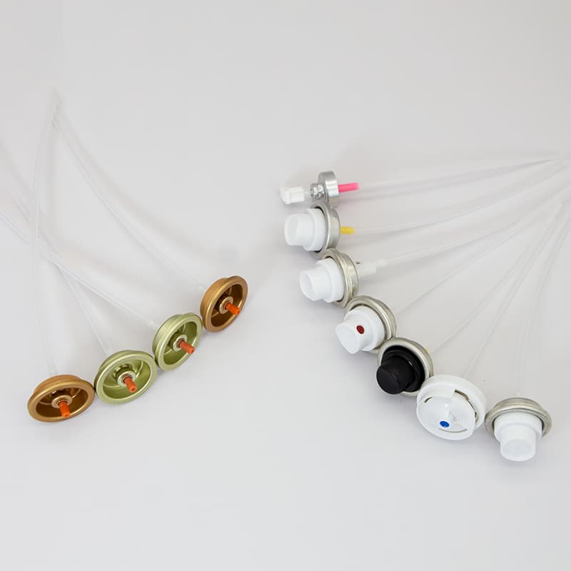 Shaving foam aerosol valve